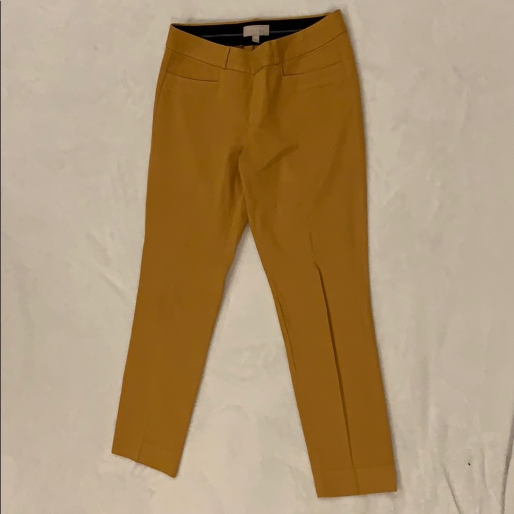 Banana Republic Mustard Slim Ankle Pant